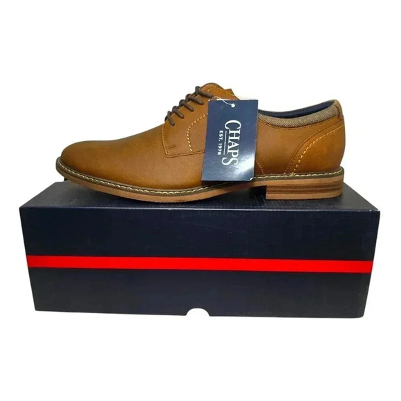 Chaps Comfort Dress Shoes Lace Up Men´s Size 12 Brown...